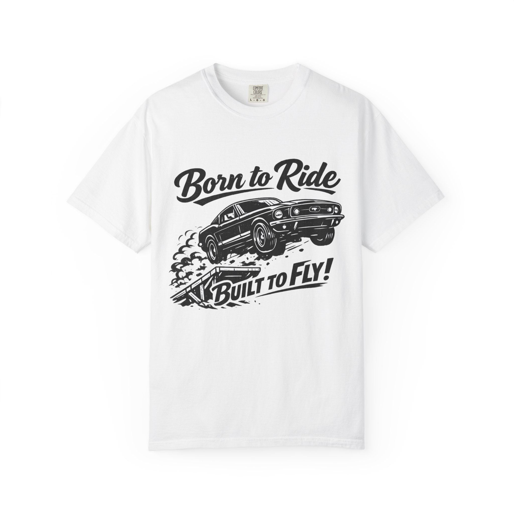 Ford Mustang T-Shirt Comfort Colors 1717, Custom Mustang Shirt, Vintage Muscle Car Tee, Born to Ride Gift