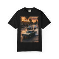 Sunset Dodge Charger T-shirt | Vintage Street Racing Scene