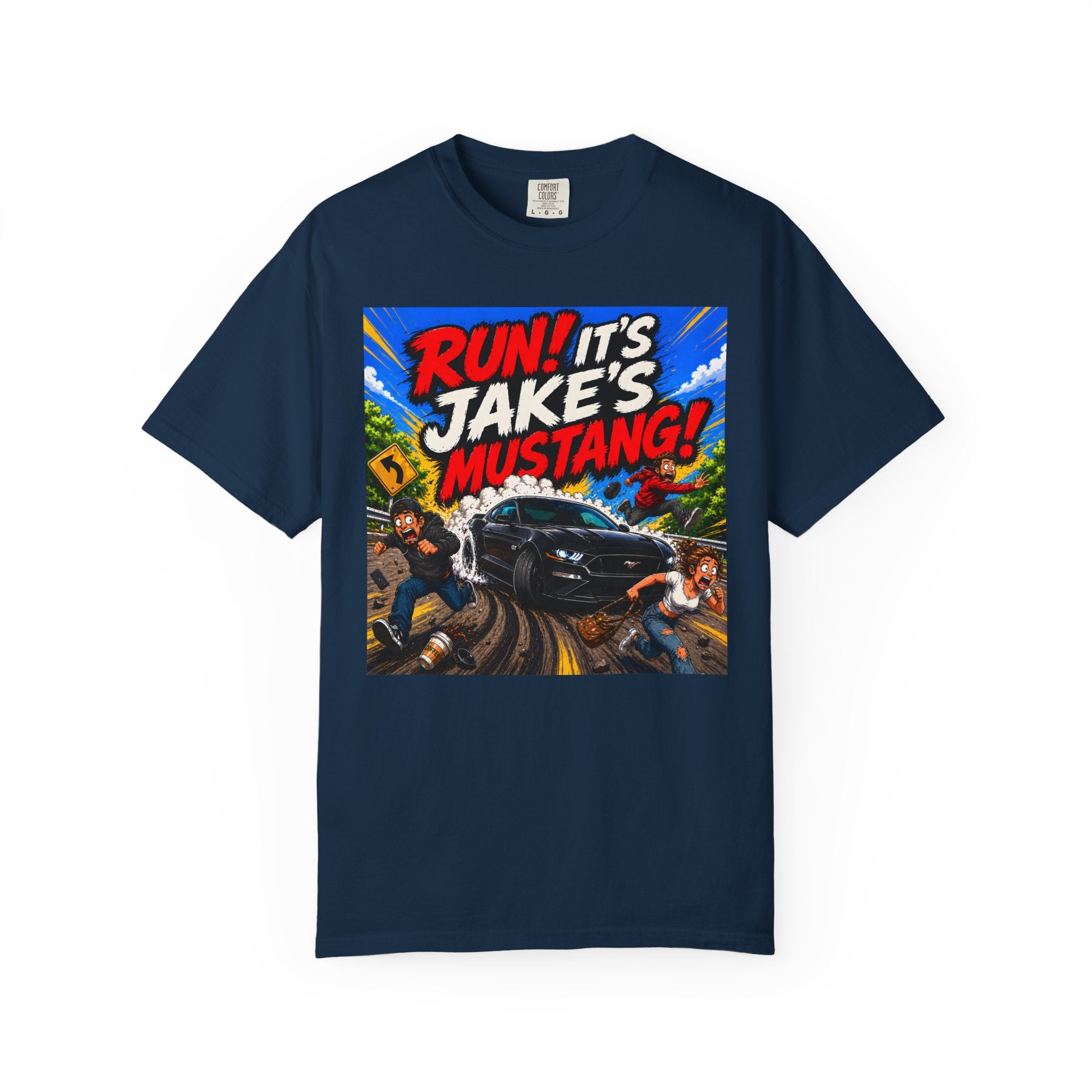 Ford Mustang T-Shirt Comfort Colors Tee, Custom Mustang Shirt, Gift for Car Lovers