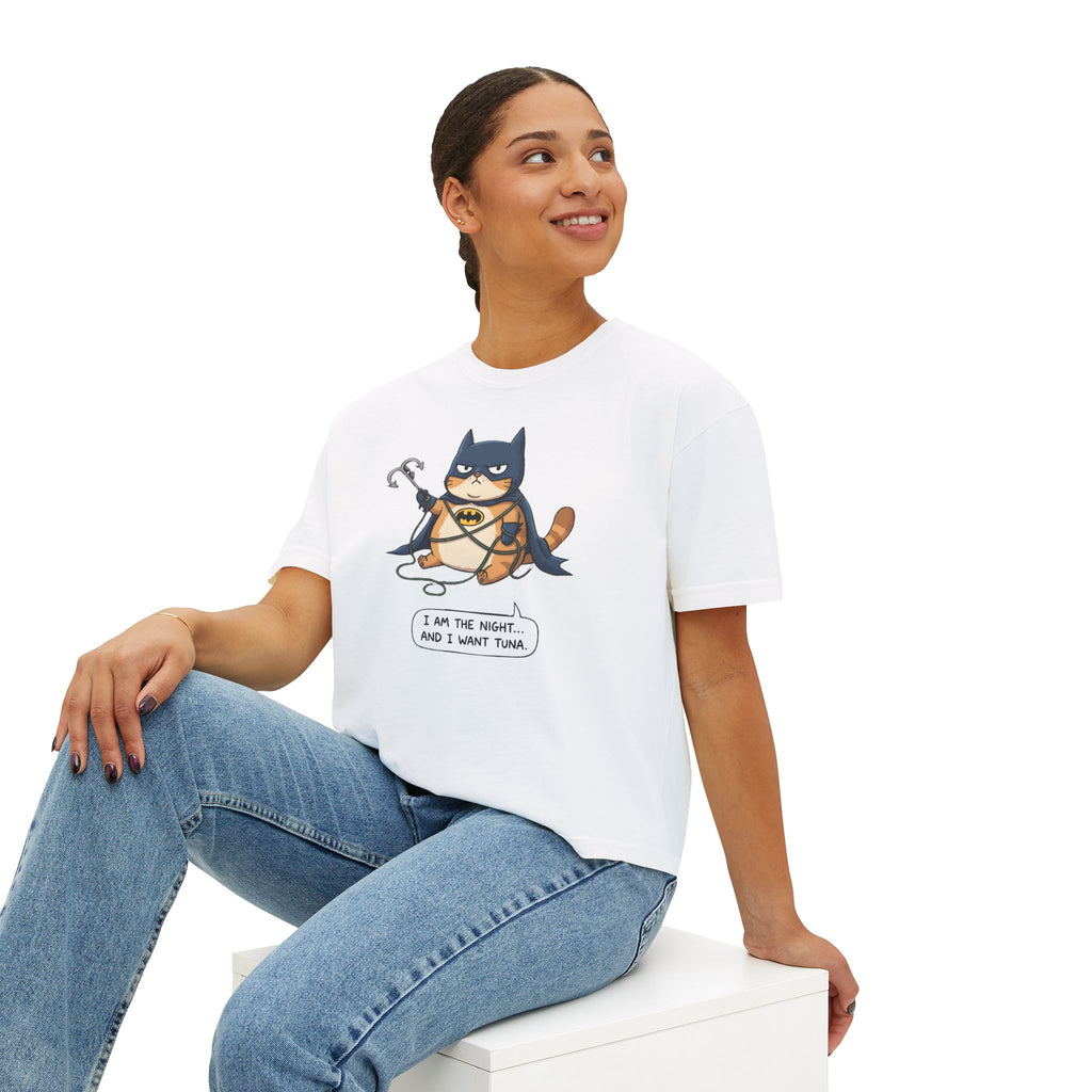 Funny Cat Tee – I Am The Night