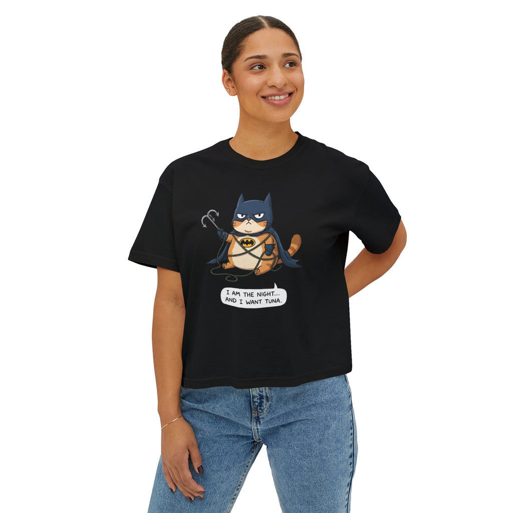 Funny Cat Tee – I Am The Night