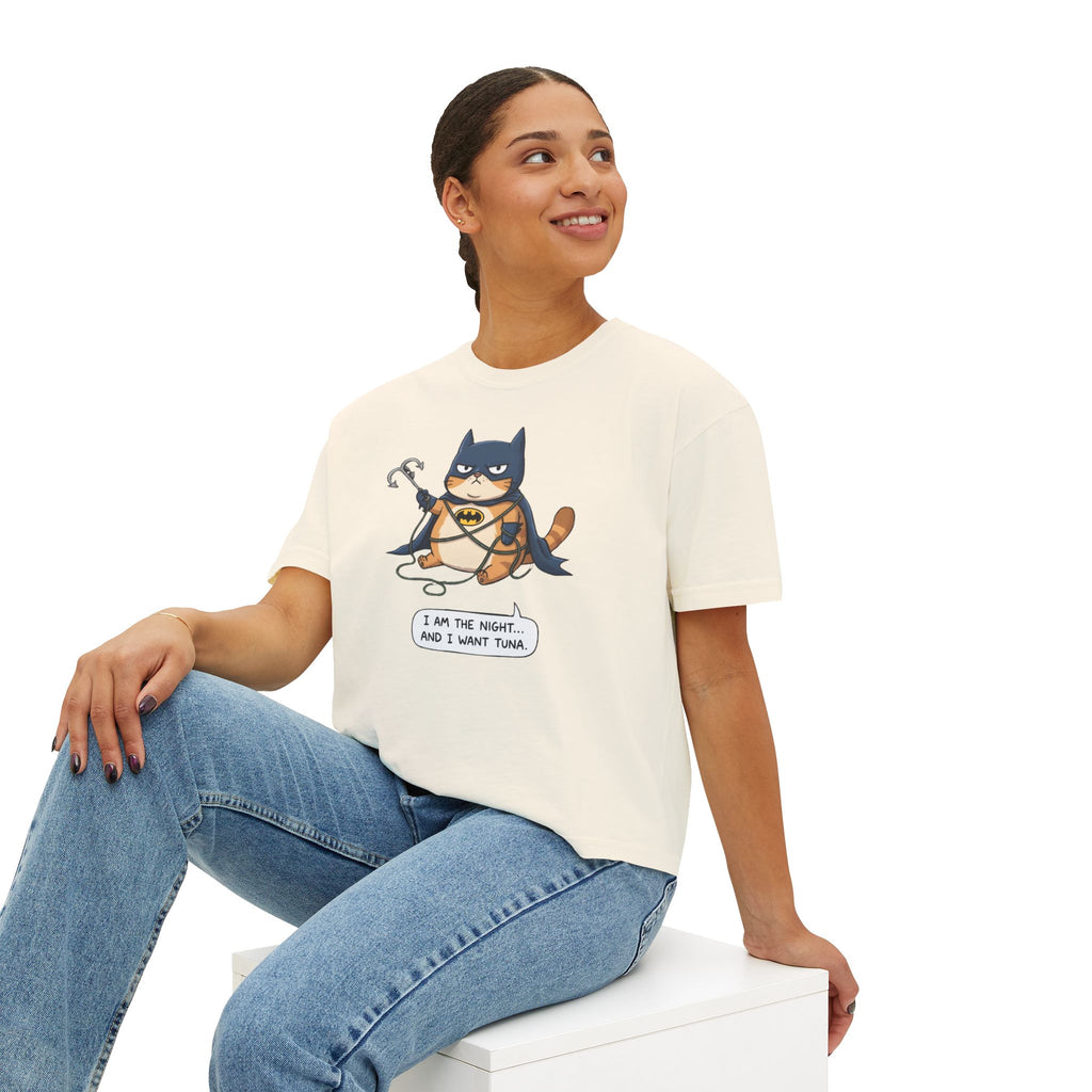 Funny Cat Tee – I Am The Night