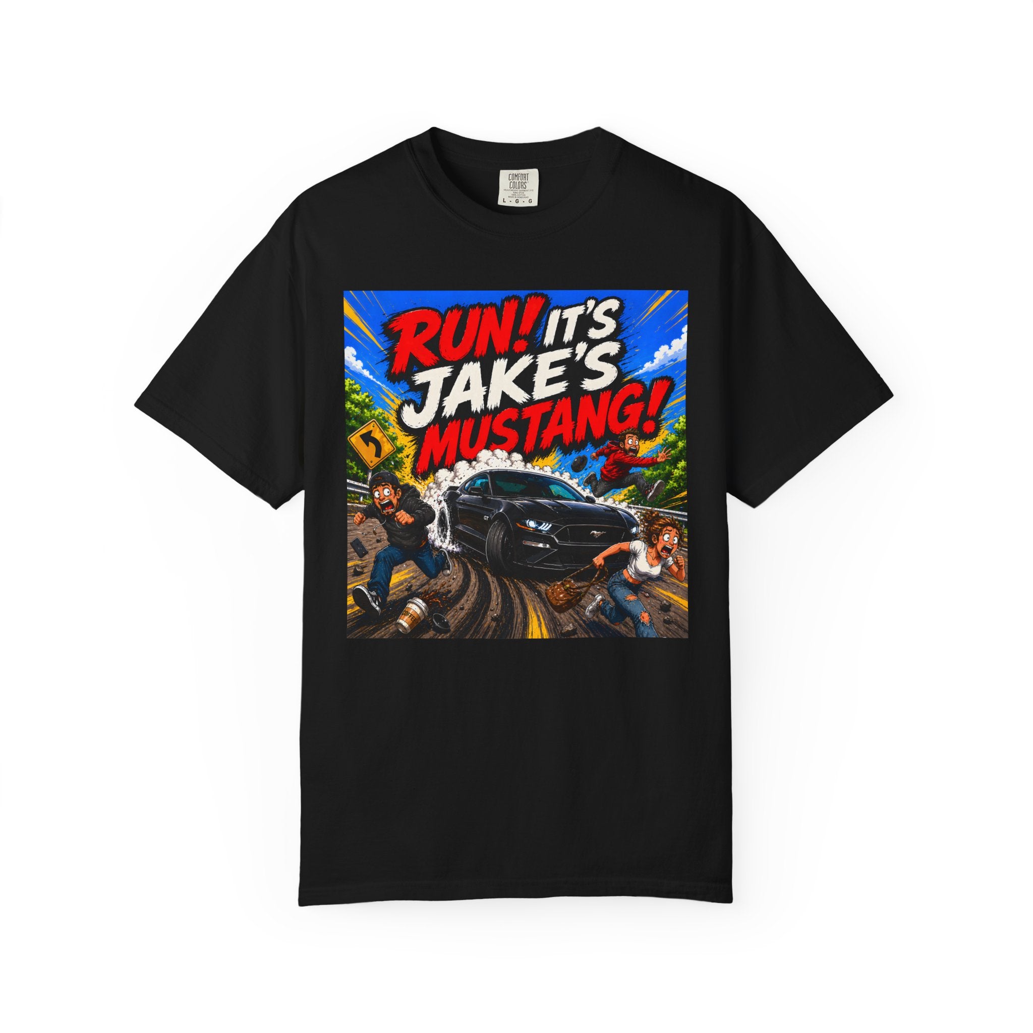 Ford Mustang T-Shirt Comfort Colors Tee, Custom Mustang Shirt, Gift for Car Lovers