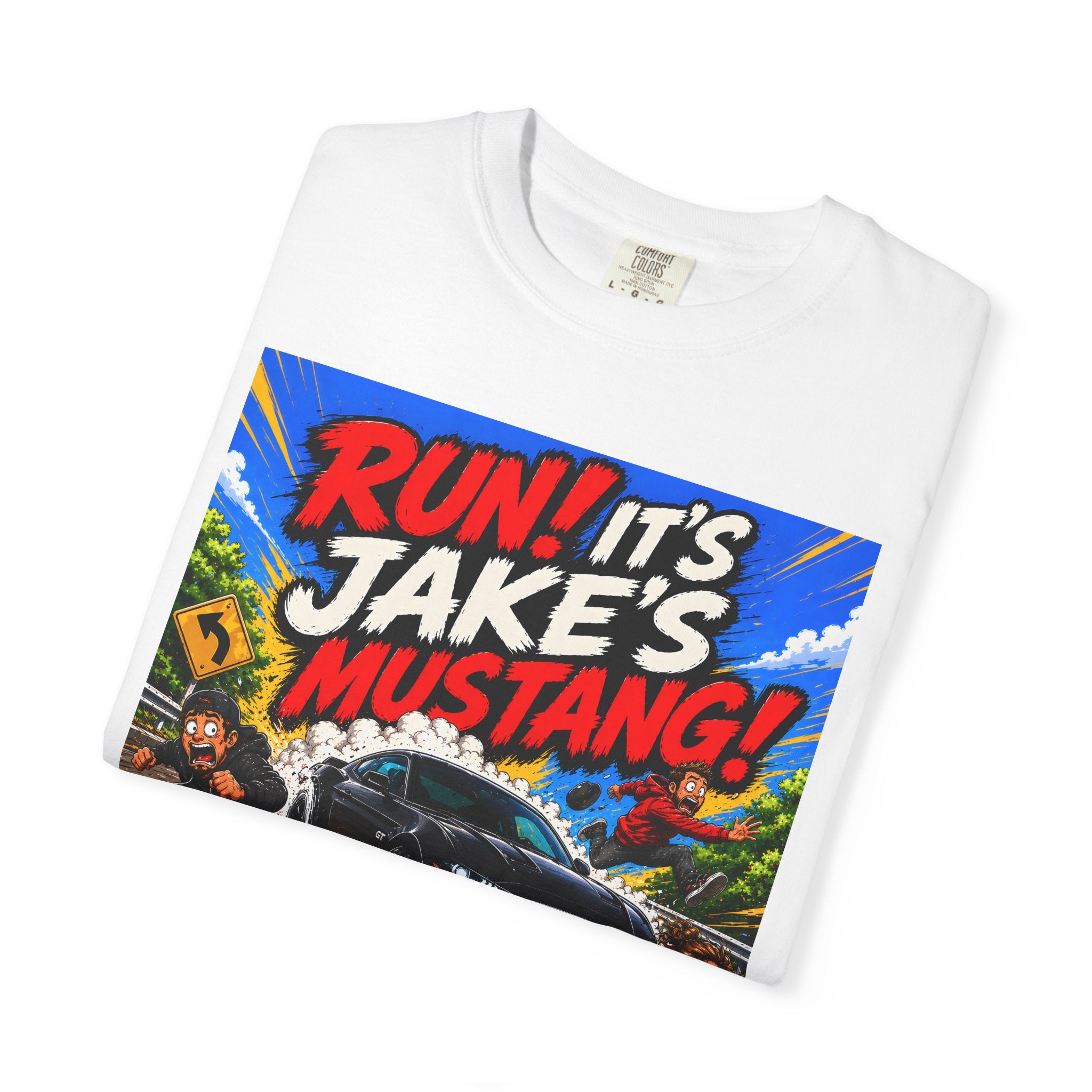 Ford Mustang T-Shirt Comfort Colors Tee, Custom Mustang Shirt, Gift for Car Lovers