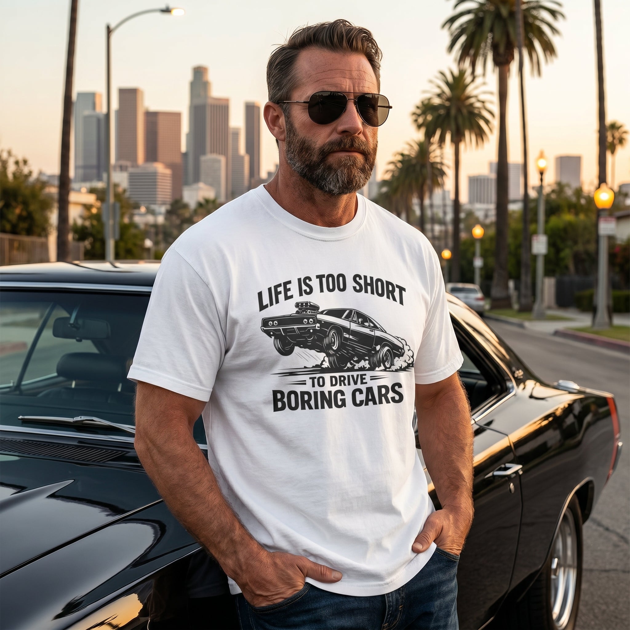 Classic Muscle Car Graphic T-Shirt