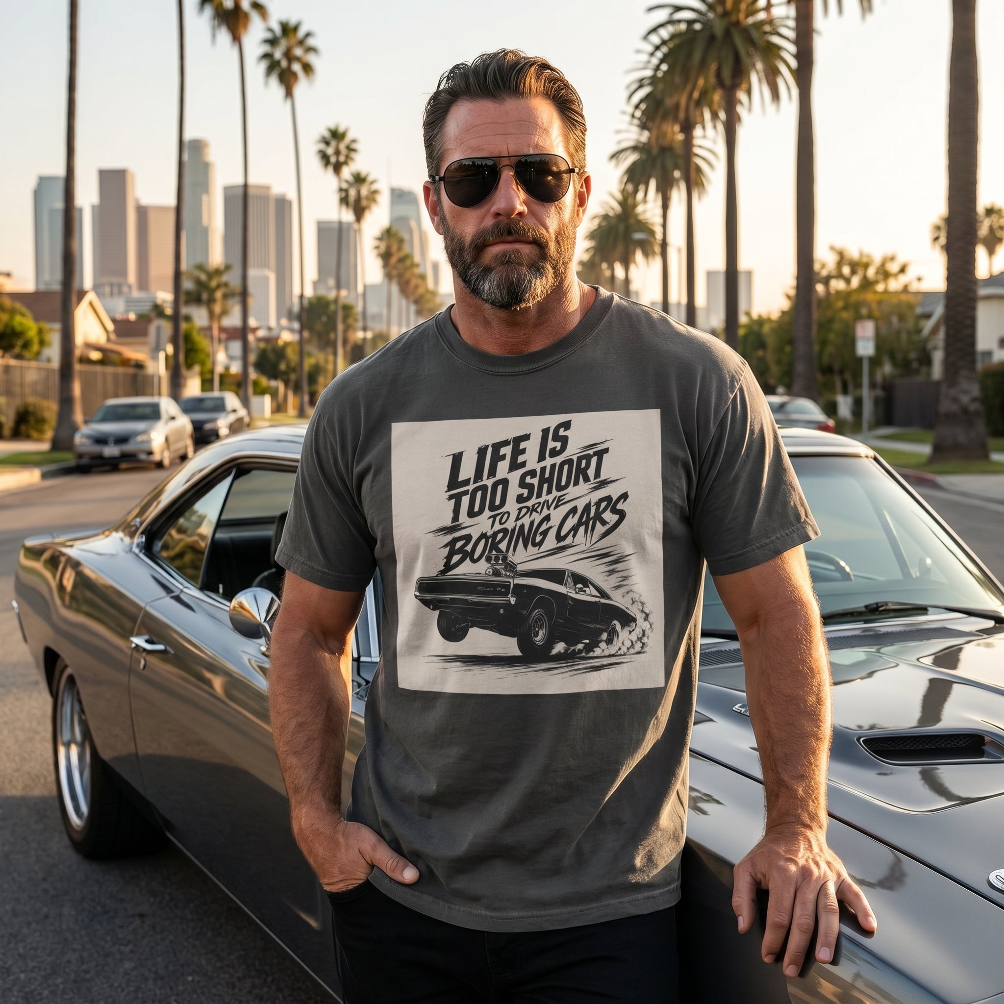Dodge Charger T-Shirt Comfort Colors®, Custom Charger Shirt, Personalized Muscle Car Tee, Vintage Car Gift