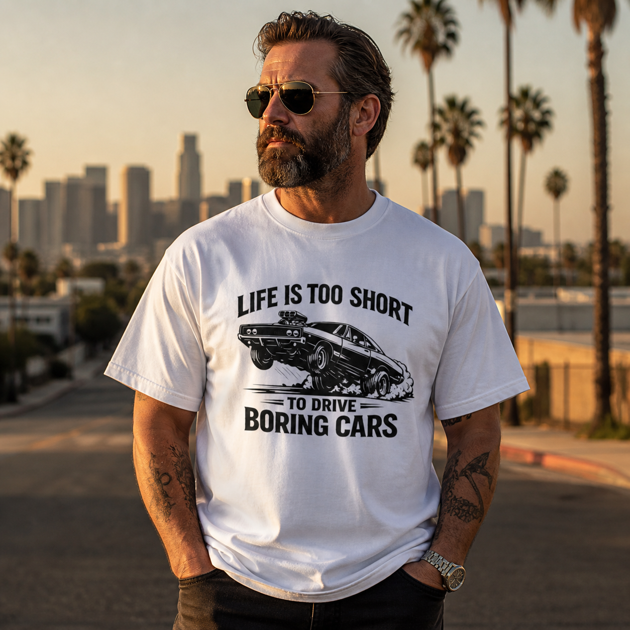 Classic Muscle Car Graphic T-Shirt