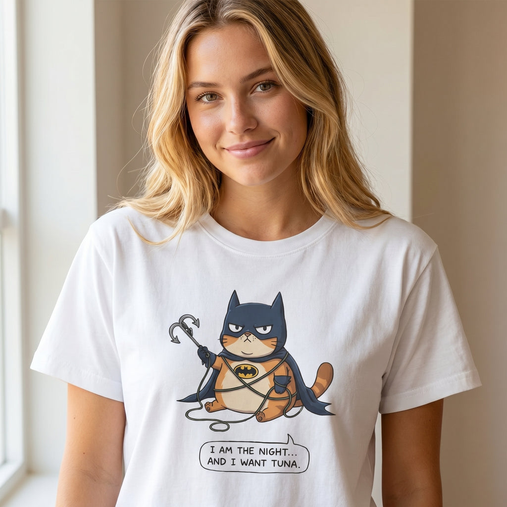 Funny Cat Tee – I Am The Night