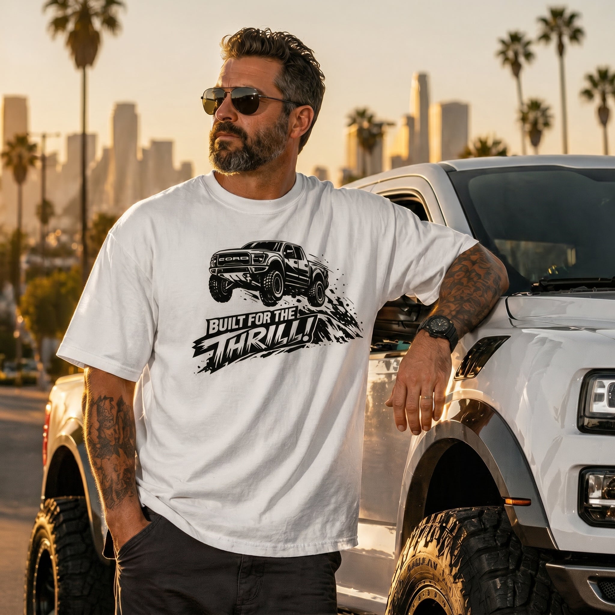 Ford Raptor T-Shirt Comfort Colors 1717, Custom Raptor Shirt, Offroad Truck Tee, Built for the Thrill Gift